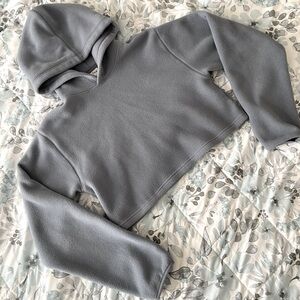 Aritzia TNA Polar Hoodie in Granite Blue